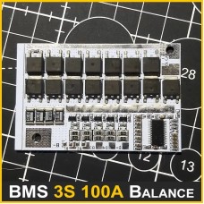 BMS 3S 100A 12.6В Контролер заряджання Li-ion батарей, балансування