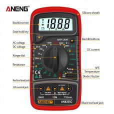 Цифровий мультиметр Aneng AN8205C червоний