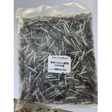 Наконечник трубчастий VE2518 - 2,5-18 мм з ізоляцією 1000шт коричневий