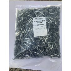 Наконечник трубчастий VE2518 - 2,5-18 мм з ізоляцією 1000шт сірий