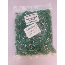 Наконечник трубчастий VE7512 - 0,75-12 мм з ізоляцією 1000шт зелений