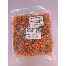 Наконечник трубчастий VE7512 - 0,75-12 мм з ізоляцією 1000шт помаранчевий