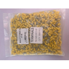 Наконечник трубчастий VE7510 - 0,75-10 мм з ізоляцією 1000шт жовтий