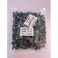 Наконечник трубчастий VE7508 - 0,75-8 мм з ізоляцією 1000шт чорний