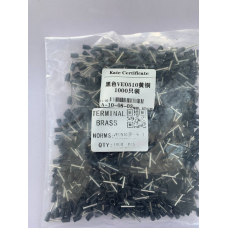 Наконечник трубчастий VE0510 - 0.5-10 мм з ізоляцією 1000шт чорний