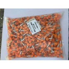 Наконечник трубчастий VE6010 - 6-10 мм з ізоляцією 1000шт помаранчевий