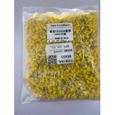 Наконечник трубчастий VE0508 - 0,5-8 мм з ізоляцією 1000шт жовтий