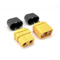 Роз'єми силові Amass XT60H-M та XT60H-F (пара, тато+мама)