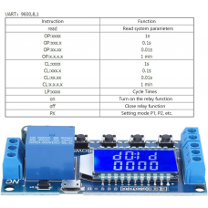 Циклічний таймер затримки із РК-дисплеєм, реле часу XY-LJ02 5-30В Циклічний таймер затримки із РК-дисплеєм, реле часу XY-LJ02 5-30В