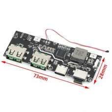 Плата модуль повербанк 22.5w PowerBank QC3 QC4+ швидка зарядка