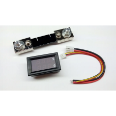 Цифровий вольтметр амперметр до 100В, 100А, LED із зовнішнім 100а шунтом