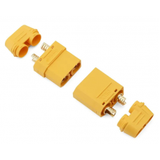 Силовий роз'єм Amass XT90-H (F+M) (мама та тато) (90A, 500V) з ковпачками