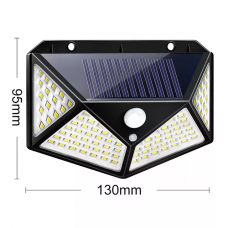 Світлодіодний вуличний світильник із датчиком руху на сонячній батареї. 100 світлодіодів