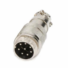 Роз'єм циліндричний GX16 8pin (мама+тато)