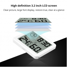 Цифровий термометр-гігрометр з РК-дисплеєм 3,2 дюйми