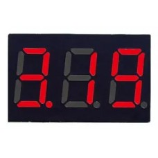 Вольтметр 0,36" DC 2.5-30 В (червоні цифри) дисплей