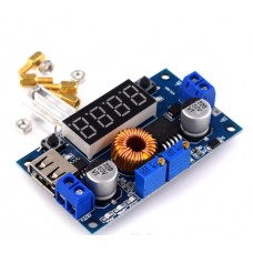 XL4015 5A Знижувальний перетворювач з ампер/вольт/ват метром, регулювання напруги, струму