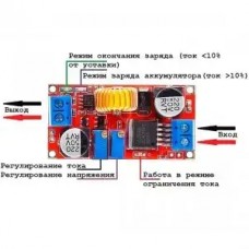 Перетворювач знижувальний XL4015 5A з регулюванням напруги та струму. DC-DC Step Down