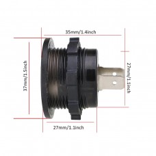 Цифровий автомобільний Вольтметр постійного струму 12 В, панель, світлодіодний кольоровий дисплей