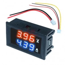 Цифровий вольтметр амперметр DC 0-100 V 10 А червоний і синій (cmd-шунт)