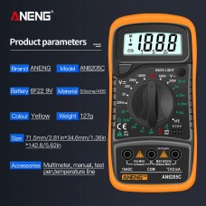 Цифровий мультиметр Aneng AN8205C жовтий