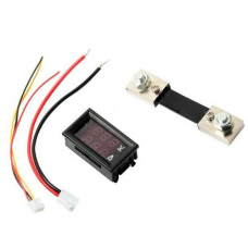 Цифровий вольтметр-амперметр DC 0-100В V/0-50A (шунт у комплекті) 50А