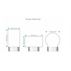 Світлодіодна дошка для нотаток і нічник з USB + ручка (сфера)