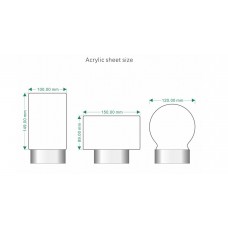 Світлодіодна дошка для нотаток і нічник з USB + ручка (прямокутник + календар) Світлодіодна дошка для нотаток і нічник з USB + ручка (прямокутник + календар)