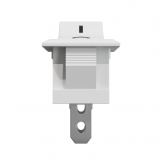 Вимикач, кнопка KCD1-101 15*21mm AC 6А 250В 3 контакти. Перемикач 1 клав червоний з підсвіткою