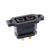 Силовий роз'єм-вилка Amass XT90E-F «мама» для встановлення на плату або корпус 30A/60А 500В