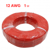 Провод в мягкой силиконовой оболочке красный 12 AWG 1 м