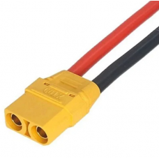 Роз'єм живлення XT90H-F (мама) з проводом 10 AWG довжиною 10 см