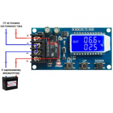 Універсальний контролер заряду XY-L10A акумуляторних батарей з індикатором, 6-60В, 10A Універсальний контролер заряду XY-L10A акумуляторних батарей з індикатором, 6-60В, 10A